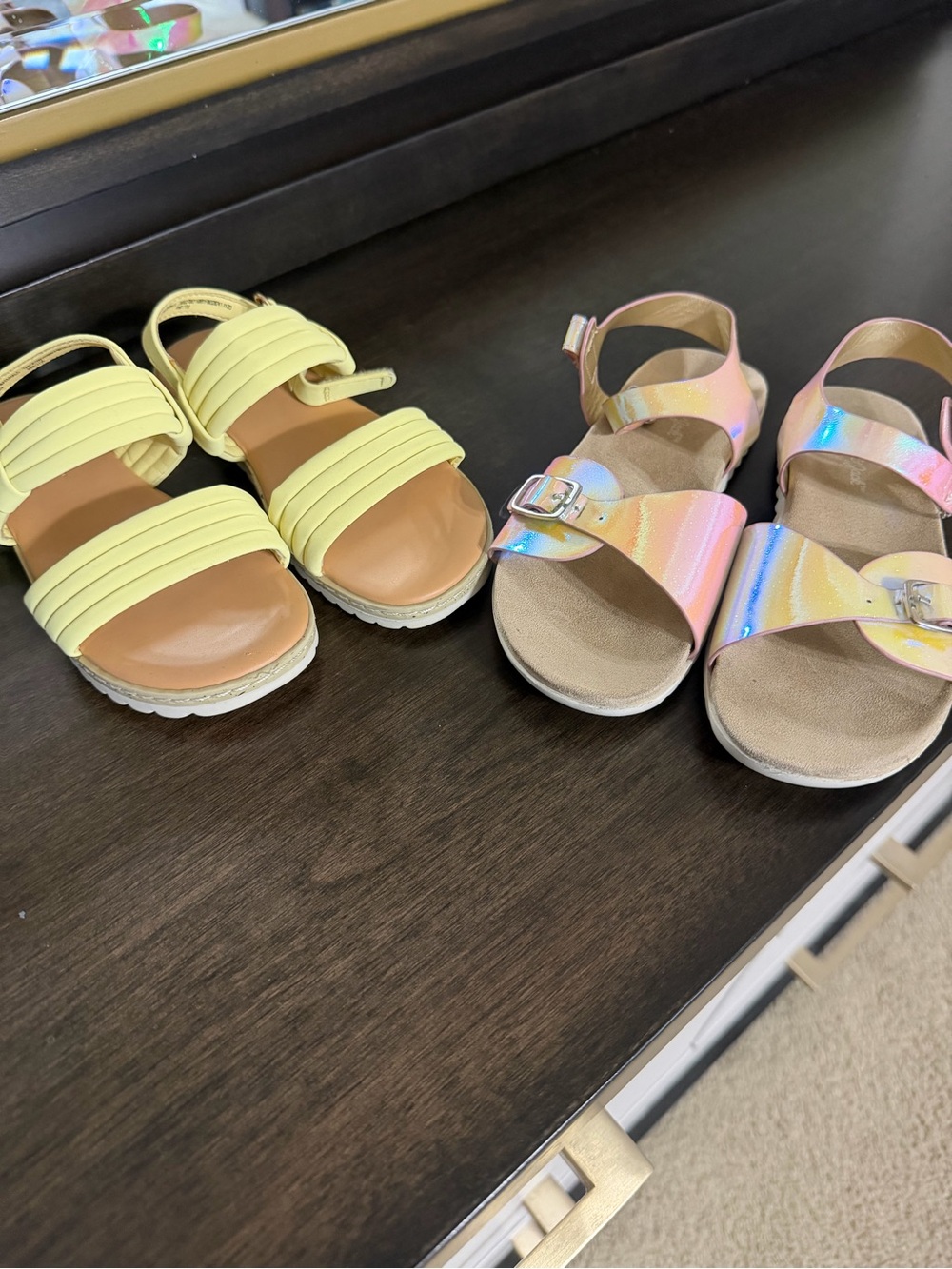 Kids Yellow Strappy Sandals - Lightweight Summer Comfort